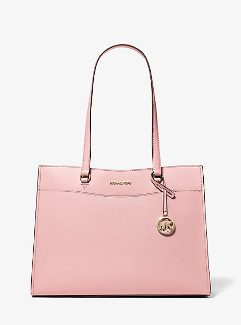 Jet Set Travel Large Saffiano Leather Pocket Tote Bag