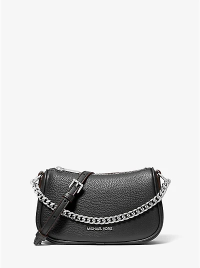 Carmela Small Pebbled Leather Crossbody Bag