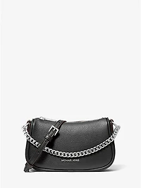 Carmela Small Pebbled Leather Crossbody Bag