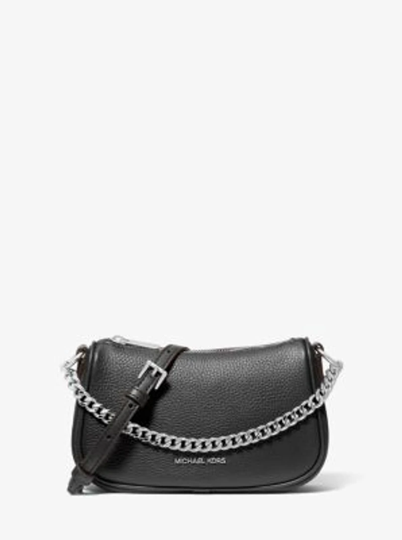 Carmela Small Pebbled Leather Crossbody Bag