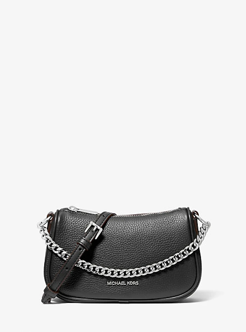 Carmela Small Pebbled Leather Crossbody Bag