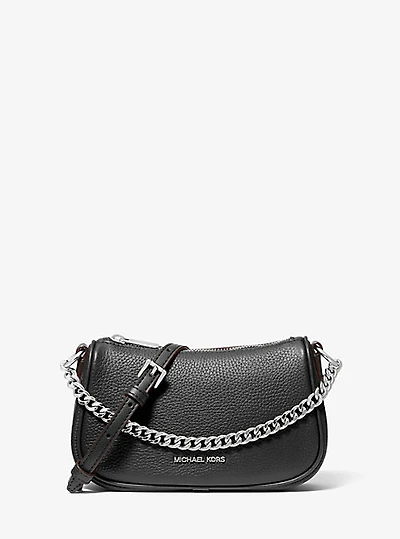 Carmela Small Pebbled Leather Crossbody Bag