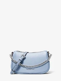 Carmela Small Pebbled Leather Crossbody Bag