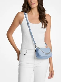 Carmela Small Pebbled Leather Crossbody Bag
