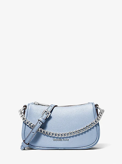 Carmela Small Pebbled Leather Crossbody Bag