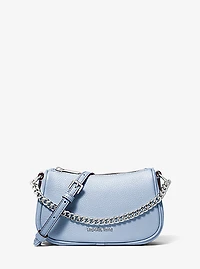 Carmela Small Pebbled Leather Crossbody Bag