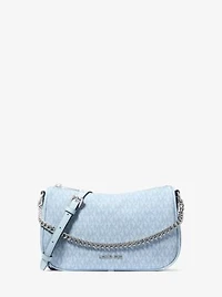 Carmela Medium Signature Logo Convertible Crossbody Bag