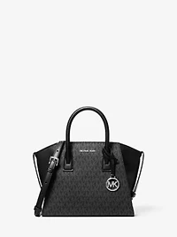 Avril Small Signature Logo Satchel