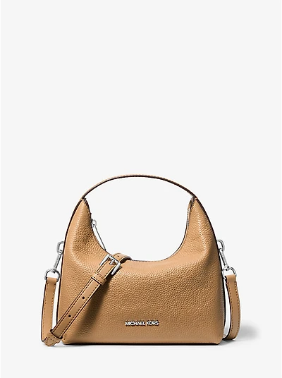 Ember Small Pebbled Leather Messenger Bag