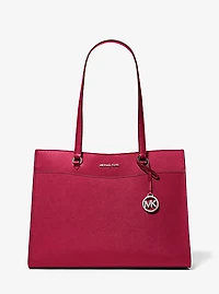 Jet Set Travel Large Saffiano Leather Tote Bag