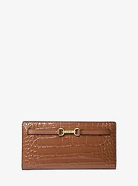 Carson Large Crocodile Embossed Wallet