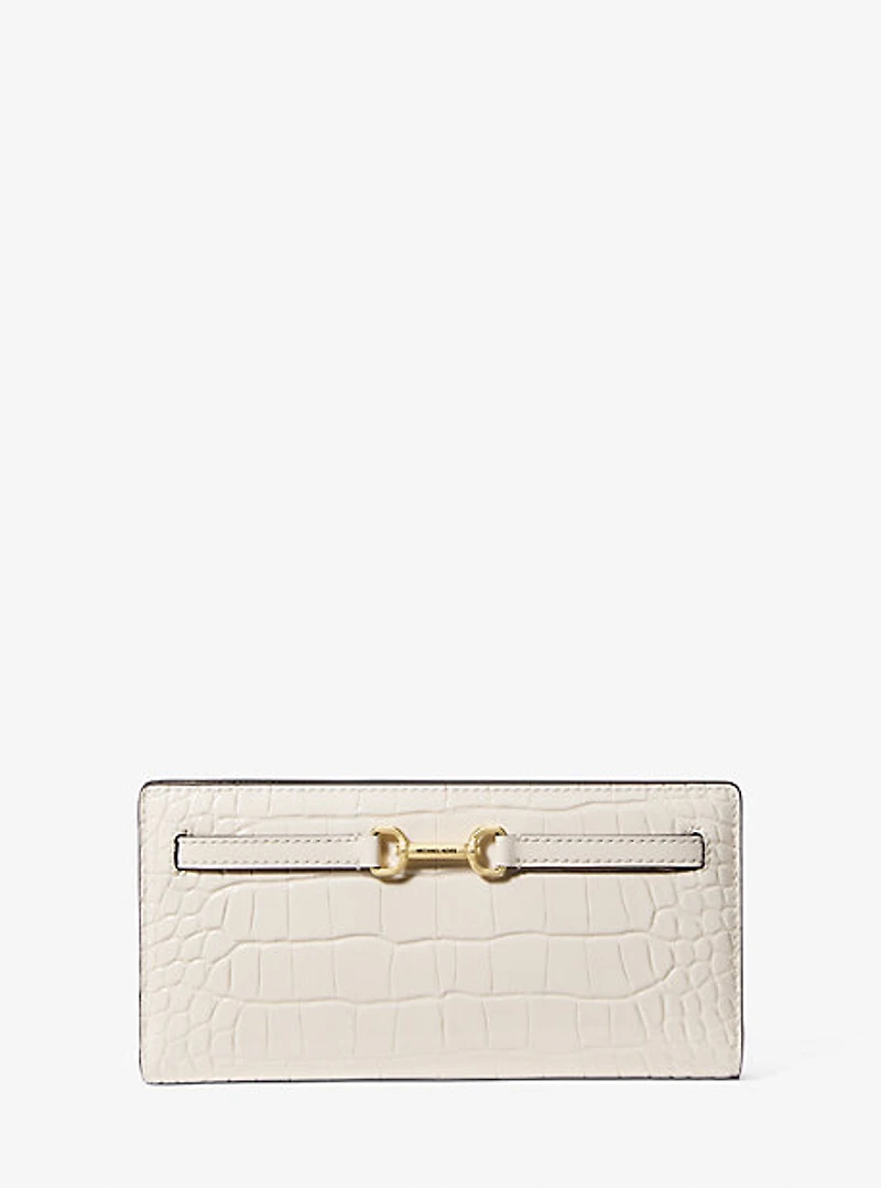 Carson Large Crocodile Embossed Wallet