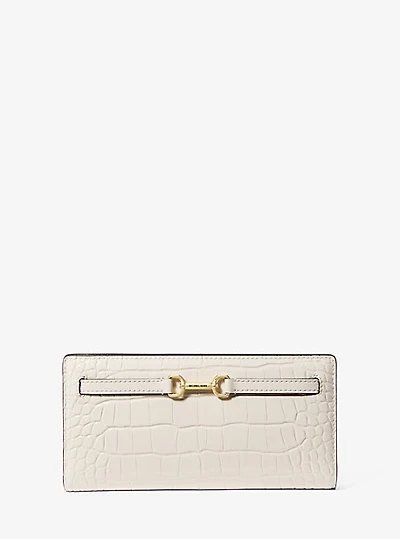 Carson Large Crocodile Embossed Wallet