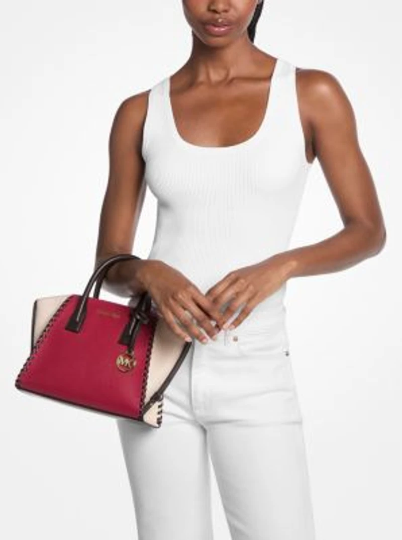 Avril Small Leather Satchel