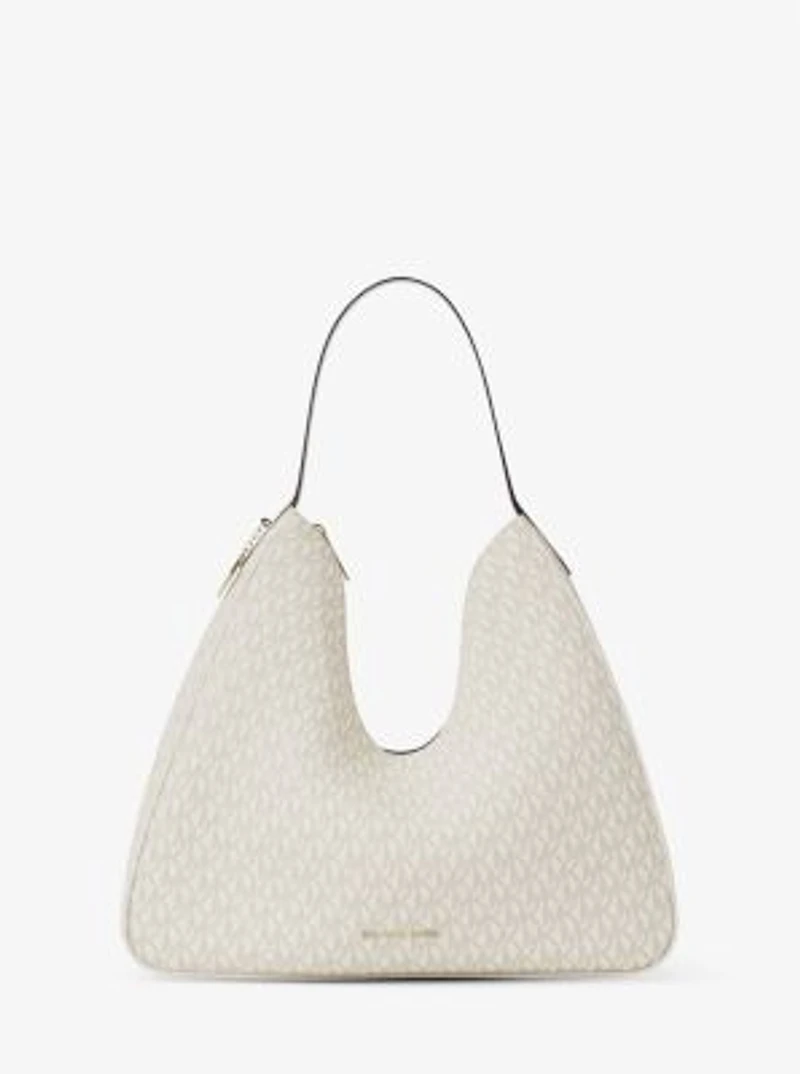 Nayla Medium Signature Logo Shoulder Bag