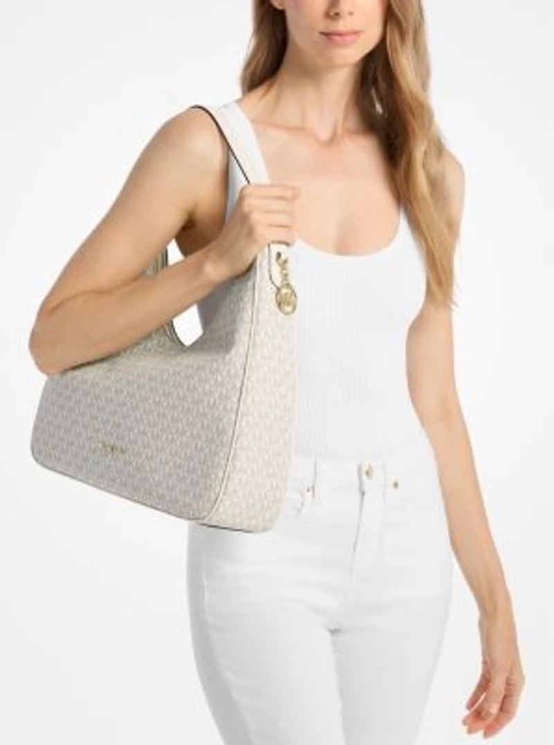 Nayla Medium Signature Logo Shoulder Bag