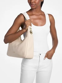 Nayla Medium Pebbled Leather Shoulder Bag
