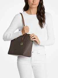 Marilyn Medium Signature Logo Tote Bag