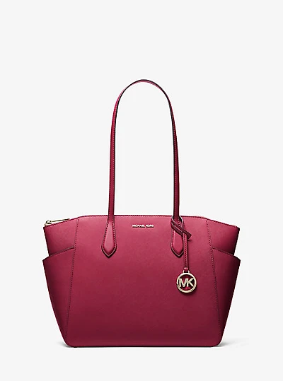 Marilyn Medium Saffiano Leather Tote Bag