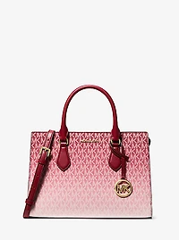 Sheila Medium Ombré Signature Logo Satchel