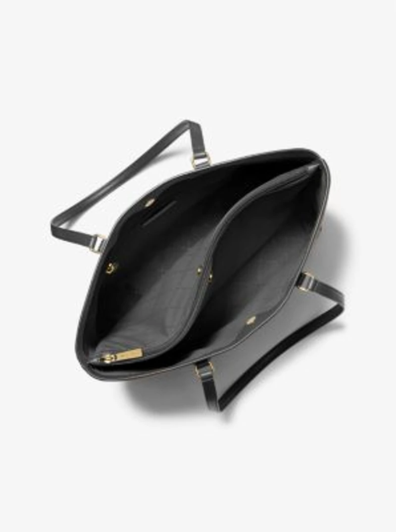 Sheila Large Two-Tone Signature Logo Tote Bag
