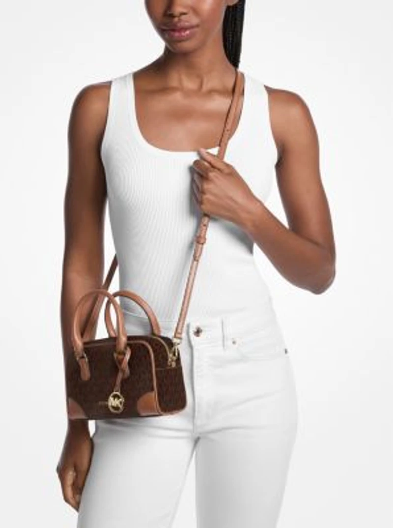 Thompson Extra-Small Signature Logo Convertible Satchel