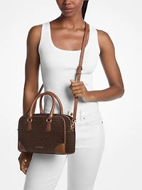 Thompson Medium Signature Logo Satchel