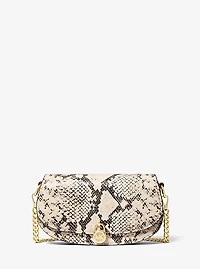 Mila Small Snake Embossed Crossbody Bag