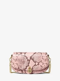 Mila Small Snake Embossed Crossbody Bag