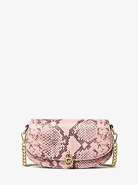 Mila Small Snake Embossed Crossbody Bag
