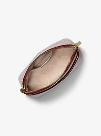 Jet Set Travel Medium Signature Logo Dome Crossbody Bag