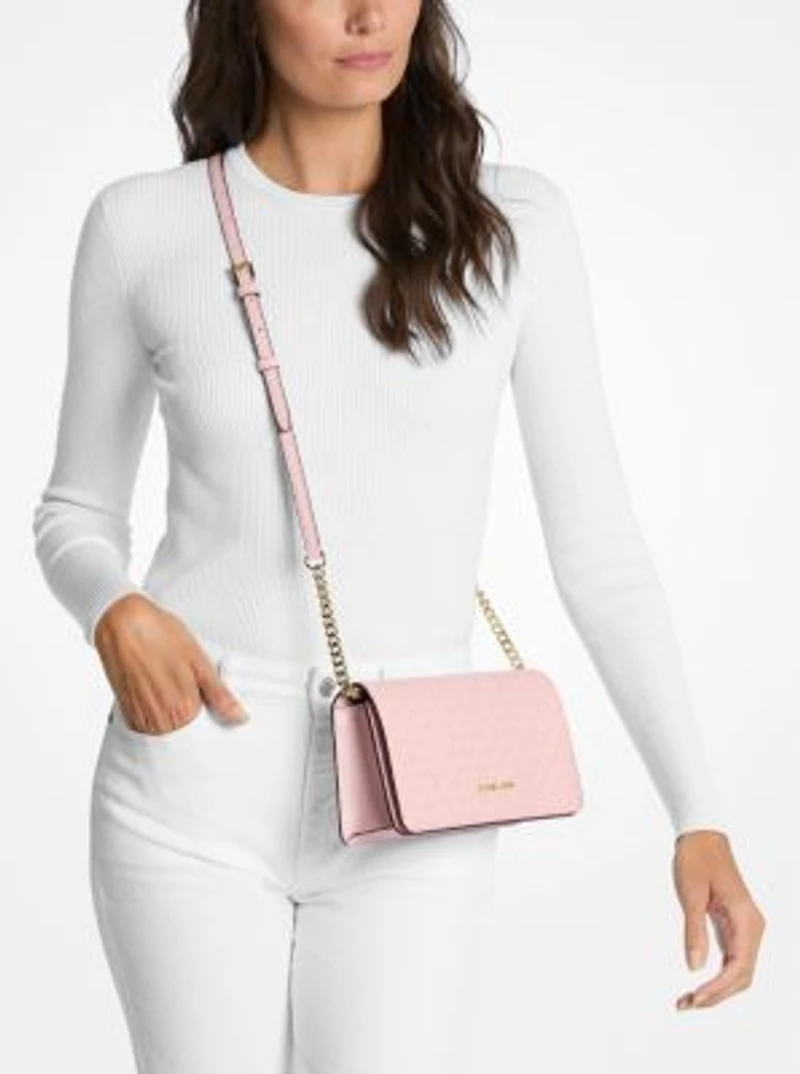 Jet Set Medium Signature Logo Crossbody Bag