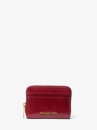 Jet Set Medium Distressed Zip Card Case