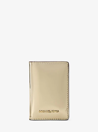 Jet Set Small Metallic Bi-Fold Wallet