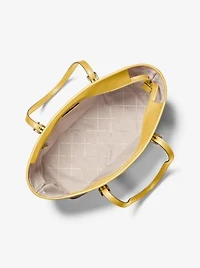 Jet Set Large Printed Signature Logo Tote Bag