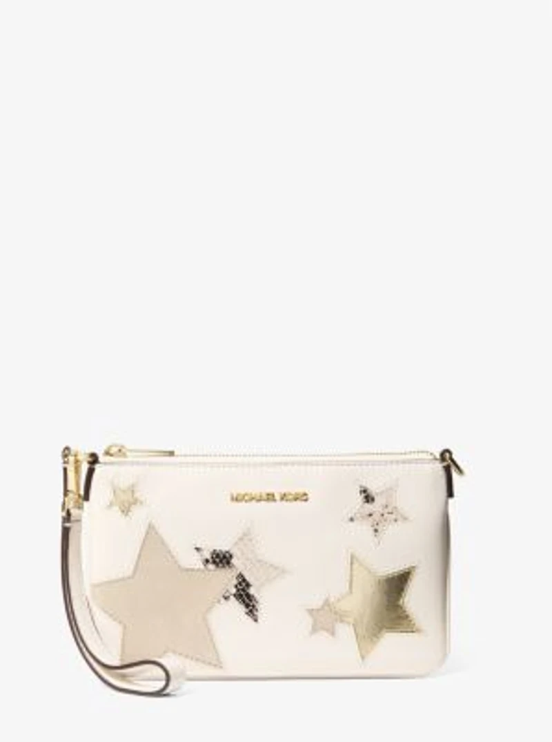 Jet Set Small Printed Wristlet