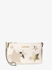 Jet Set Small Printed Wristlet