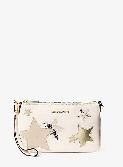 Jet Set Small Printed Wristlet