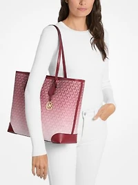 Eva Large Ombré Signature Logo Tote Bag