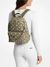 Slater Medium Printed Signature Logo Backpack