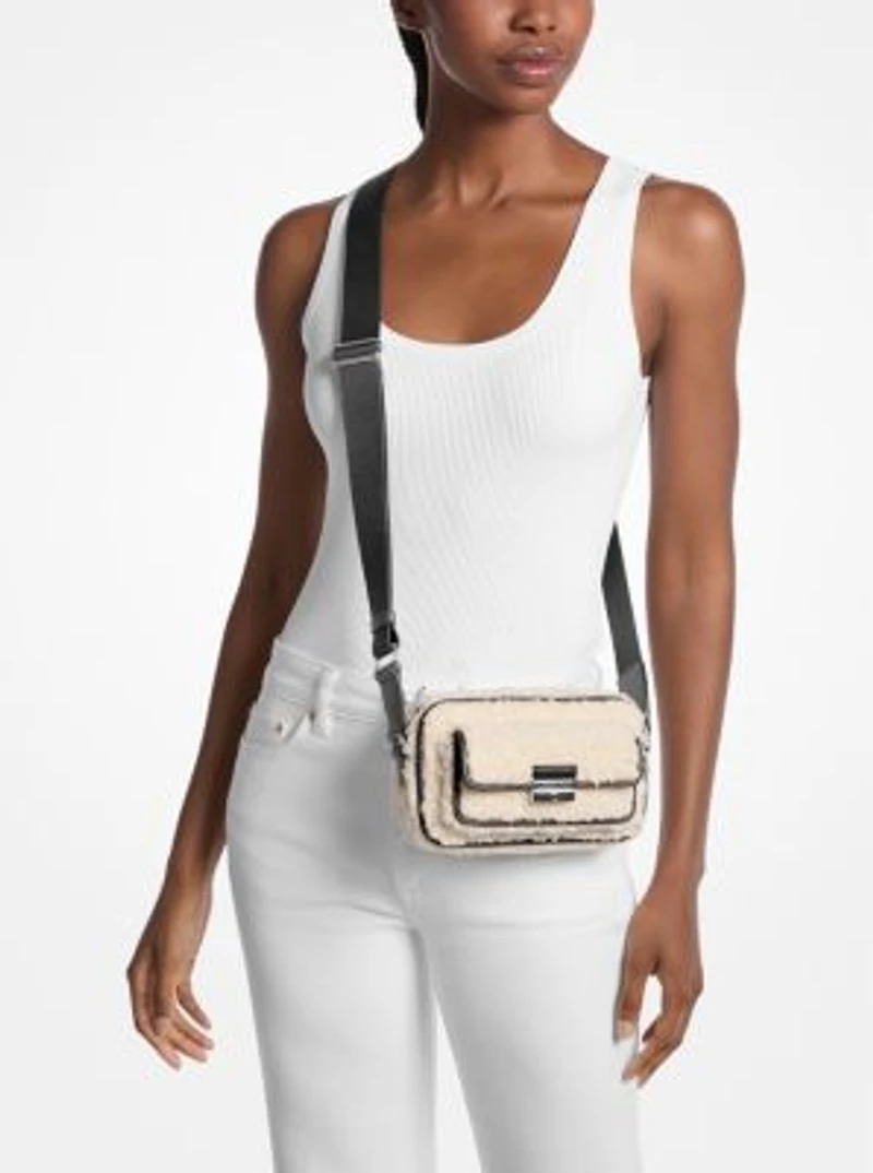 Bradshaw Extra-Small Faux Shearling Camera Crossbody Bag