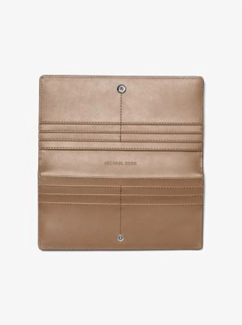 Carson Large Patent Crocodile Embossed Wallet