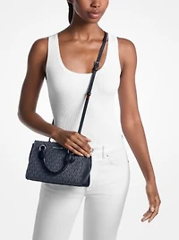 Marilyn Small Signature Logo Messenger Bag