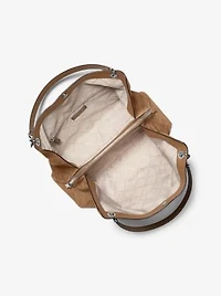 Christina Large Suede Shoulder Bag