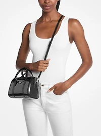 Jet Set Small Patent Duffel Crossbody Bag