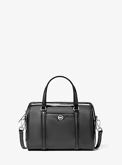 Jet Set Small Patent Duffel Crossbody Bag