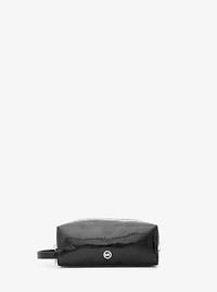 Jet Set Medium Patent Logo Debossed Travel Kit