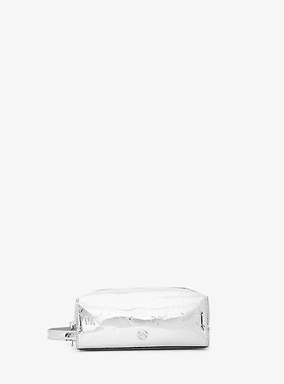 Jet Set Medium Patent Logo Debossed Travel Kit