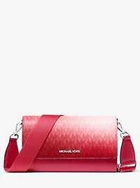 Jet Set Large Ombré Signature Logo Crossbody Bag