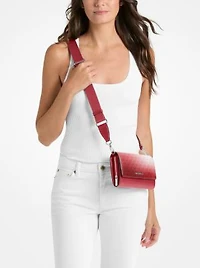 Jet Set Large Ombré Signature Logo Crossbody Bag